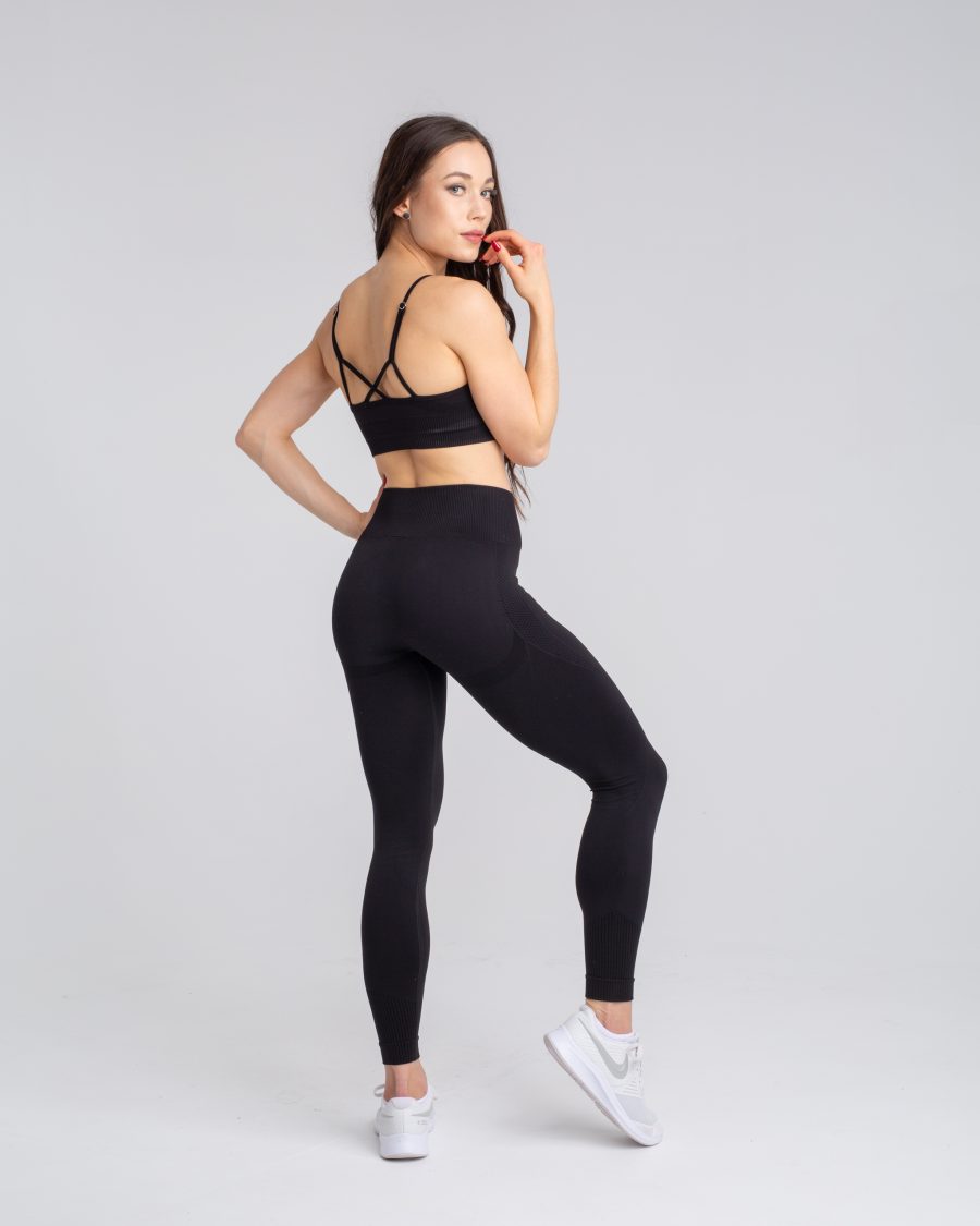 legginsy sportowe czarne
