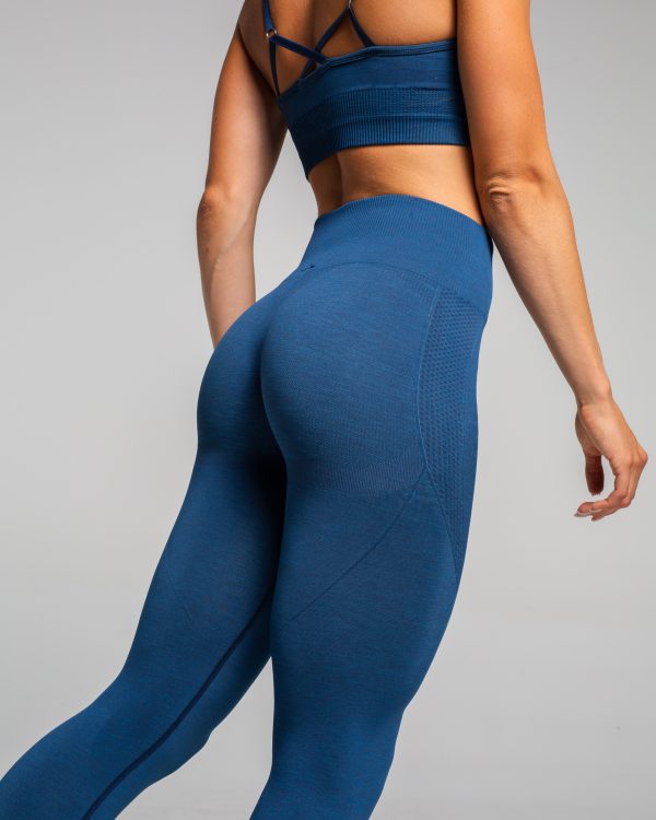 Legginsy sportowe niebieskie