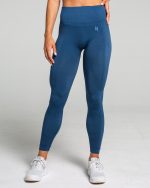 Legginsy sportowe niebieskie