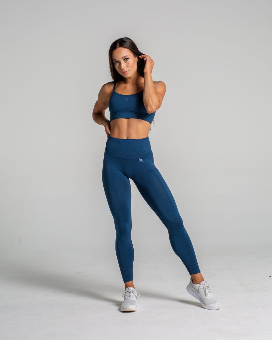 Legginsy sportowe niebieskie