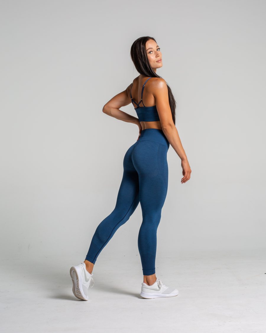 Legginsy sportowe niebieskie