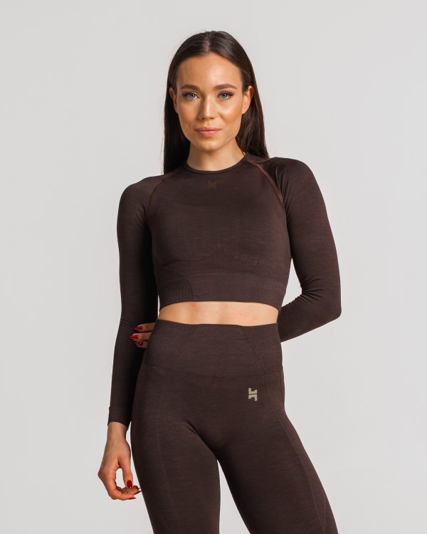 Rashguard damski w kolorze hot chocolate