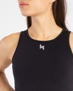 Top na siłownię, crop top czarny