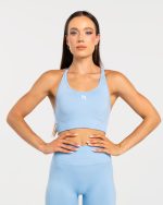 Biustonosz sportowy błękitny