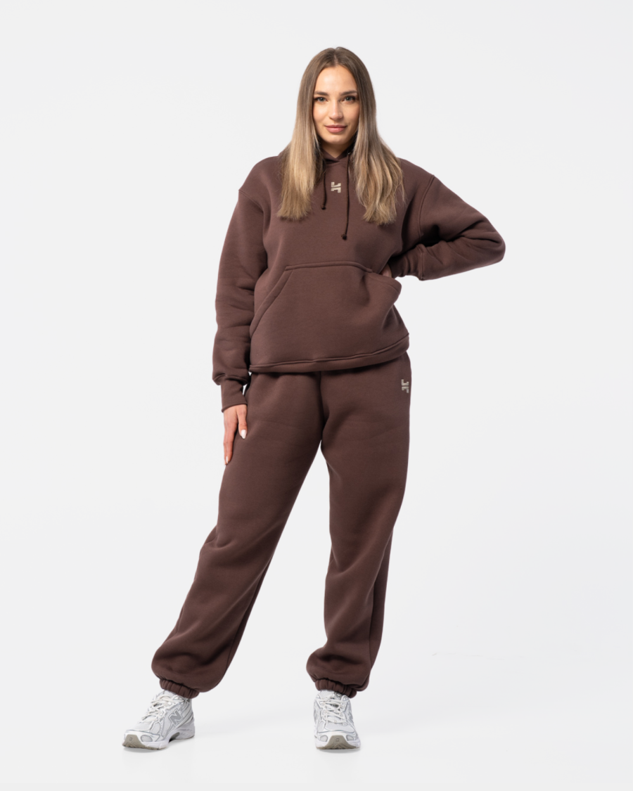 bluza dresowa dresowa brązowa