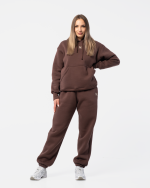 dresy damskie brązowe