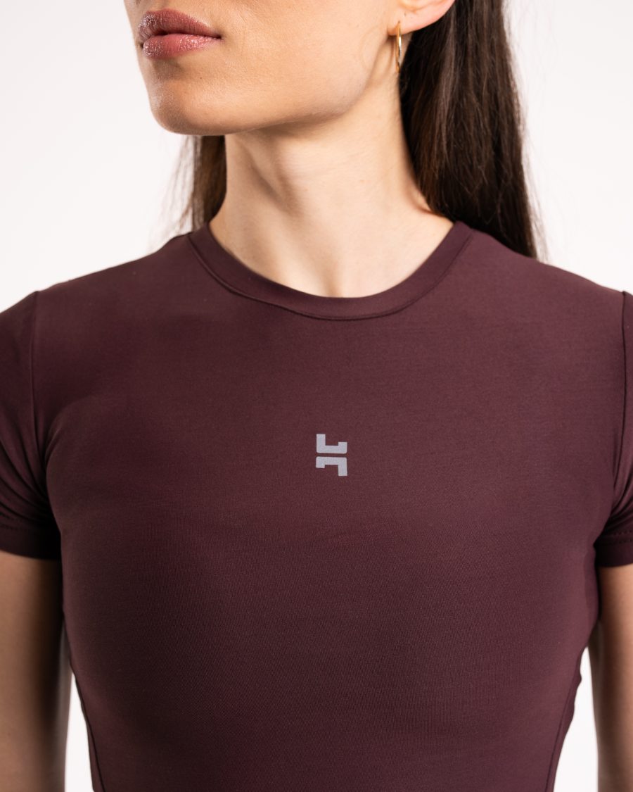 Koszulka sportowa damska z krótkim rękawem na siłownię jogę do biegania.